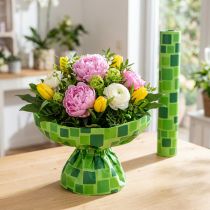 gjenstander Mansjettpapir til blomsterbuketter i mosaikkdesign, 25 cm x 100 m