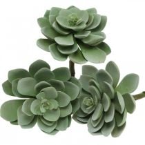 Kunstig saftig plante dekorasjon kunstige planter grønne 11 × 8,5cm 3 stk