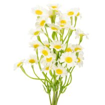 gjenstander Kunstig kamille som blomsterbukett for naturlig og lettstelt dekorasjon, 28 cm, 3 stk.