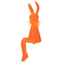 gjenstander Påskehare-hylleholder, sittende påskeharefigur til påske og vår, 27 cm, 2 deler
