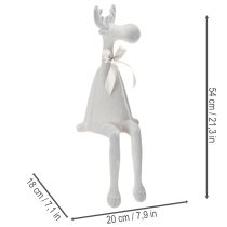 gjenstander Julefigur reinsdyr med lange ben, hylleholder, 54 cm