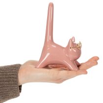 gjenstander Dekorativ kattefigur, ideell dekorasjon for soverom og bad, 14 cm, 2 deler