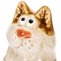 gjenstander Dekorative kattefigurer i keramikk, morsomme dyrefigurer til stuedekorasjon, 8 cm, 4 deler