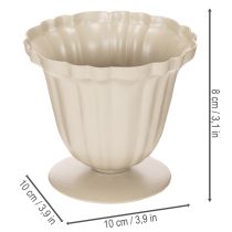 gjenstander Dekorativ bolle, kremfarget trofé, liten, 10 cm
