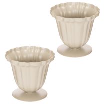 gjenstander Dekorativ bolle, kremfarget trofé, liten, 10 cm