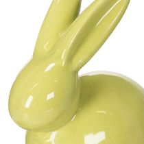 gjenstander Keramisk kaninfigur til stilig påske, 11 × 6,5 × 12,5 cm, 3 stk.