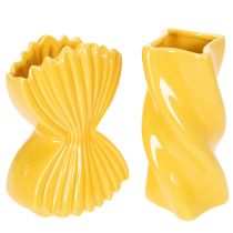 gjenstander Pastavase i keramikk, dekorativ borddekorasjon i middelhavsstil for stue og kontor, 16 cm