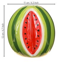 gjenstander Keramikkvase vannmelon dekorativ vase keramikk H12cm