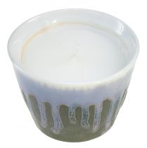gjenstander Citronella lys i potte keramikk vintage grønn Ø8,5cm