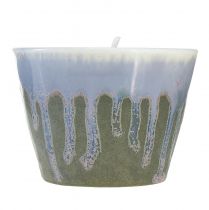 gjenstander Citronella lys i potte keramikk vintage grønn Ø8,5cm