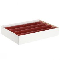 gjenstander Stearinlys ensfargede pinnelys mørkerøde 50×300mm 4 stk