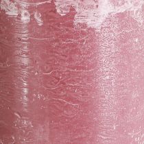 gjenstander Rosa kuppellys, antikk rosemarmorlook, 85 × 200 mm, sett med 2, til dekorasjon og gave