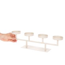 gjenstander Moderne lysestake med fire lysfat, 47 cm