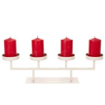 gjenstander Moderne lysestake med fire lysfat, 47 cm