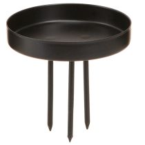 gjenstander Lysestake adventskrans metall matt svart Ø8cm 4 stk