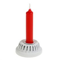 gjenstander Lysestake bakepanne hvit Ø5,3cm H2cm