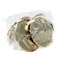 gjenstander Lysestaker gull Ø10cm 4 stk