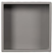 gjenstander Grå kubeplantekasse med base for moderne dekorasjon, 22 cm