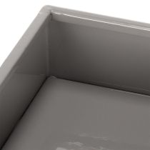 gjenstander Grå kubeplantekasse med base for moderne dekorasjon, 22 cm