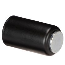 gjenstander Rund magnetisk lysholder, matt svart, for 25 mm koniske lys, 4 stk.