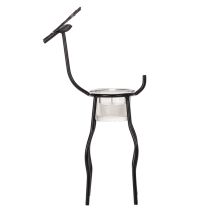 gjenstander Reinsdyrlysestake med telysglass, 28 cm