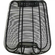 gjenstander Lysestake Sort Metallkurv Lysestake Ø24cm H26cm