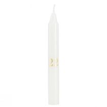 gjenstander Lysholder på glass med 24 lys adventskalender H14,5cm