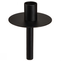 gjenstander Lysholder til flasker sort metall H12cm 2stk