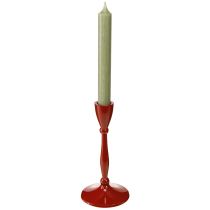 gjenstander Lysestake for koniske lys Konisk lysestake Rød H17cm