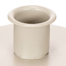 gjenstander Metalllysestake i matt beige, liten lysestake for spisslys, 8 cm, 3 stk.