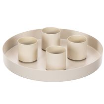 gjenstander Magnetiske lysholdere for tykke, koniske lys (4 cm), 4 stk.