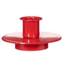 gjenstander Små røde lysholdere for 8 cm koniske lys, 3 stk.
