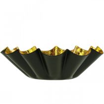 gjenstander Telysholder julepynt bakeform svart gull Ø12cm 2 stk