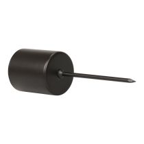 gjenstander Lysestake til oppklistring, svart, Ø3,2 cm, 4 stk.