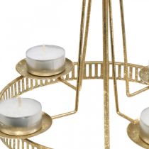 gjenstander Lysestake Pilar Candle Star Gold Ø23cm H49,5cm
