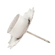 gjenstander Lysestake for telys Telysholder Kremfarget Ø9cm 4 stk