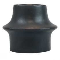 gjenstander Telysholder sort lysestake keramikk Ø12cm H9cm