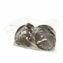 gjenstander Plug-in lysestake 8cm brun 4 stk