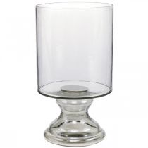 Wind light glass stearinlys glass tonet, klar Ø20cm H36,5cm
