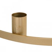 gjenstander Lysring, konisk lysholder, metall, matt gull, Ø35 cm