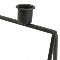 gjenstander Lysestake Sort Lysestake adventskrans L38cm H31cm