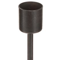 gjenstander Lysestake antikk brun H21,5 cm 2 stk