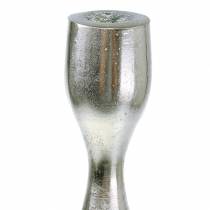 gjenstander Lysestake antikk sølv H31cm