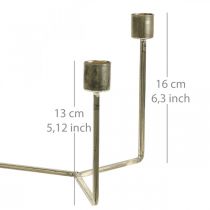 gjenstander Lysestake til lysbrett champagne metall 37 × 17 × 18cm