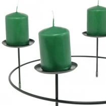 gjenstander Lysestake for 4 lys Sort metalllysestake Ø28,5cm 2stk