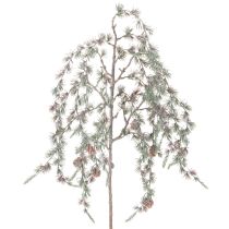 gjenstander Kunstig furugren med kongler, dekorativ furugren, kunstig, 80 cm, 3 stk.