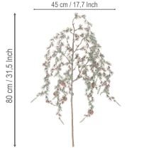 gjenstander Kunstig furugren med kongler, dekorativ furugren, kunstig, 80 cm, 3 stk.