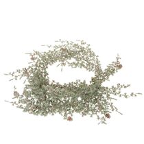 gjenstander Kunstig girlander med kongler og nålegrener til dekorasjon, 185 cm