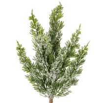 gjenstander Kunstig snødekt furukvist til blomsteroppsatser og adventsdekorasjoner, 40 cm, 3 stk.