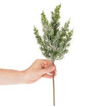 gjenstander Kunstig snødekt furukvist til blomsteroppsatser og adventsdekorasjoner, 40 cm, 3 stk.